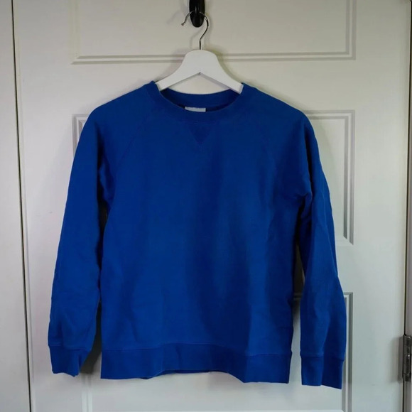 HANNA ANDERSSON‎ BALTIC BLUE SOLID SWEATSHIRT 150 12 $40 - Picture 2 of 4
